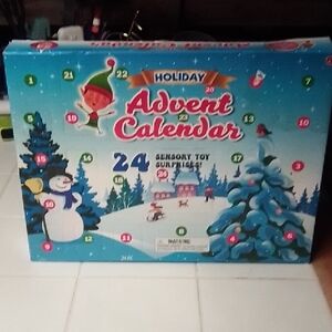 Holiday Advent Calendar with 24 Sensory Toy Surprises